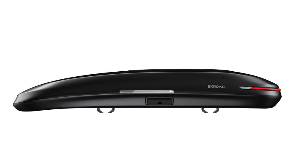 ENROAD Nomadix Pro XL Slim E | 400L Smart Roof Box – Black